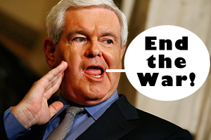 IMG Newt says end the war