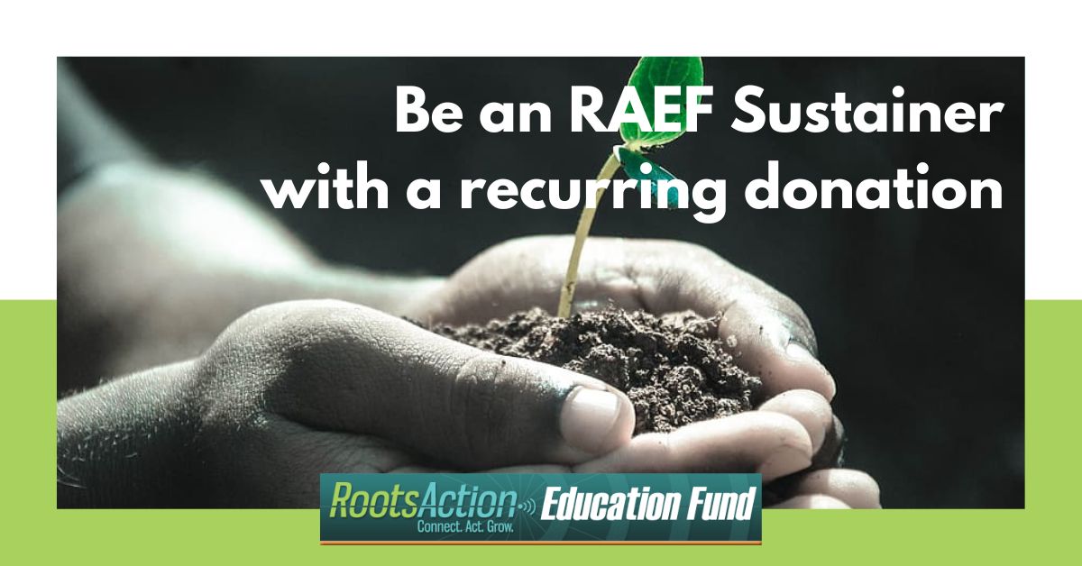 RAEF donation Sustainer button